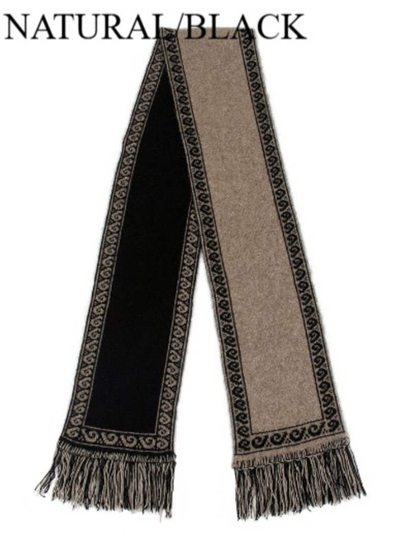 Merino Possum Reversible Koru Scarf image 1